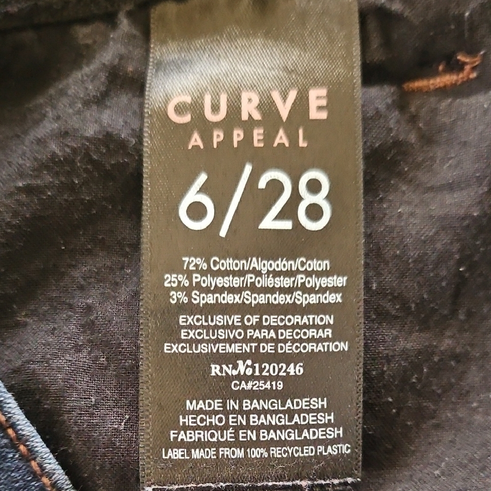 Curve Appeal Mid Rise Skinny Jeans with Comfort Waistband - Picture 4 of 7